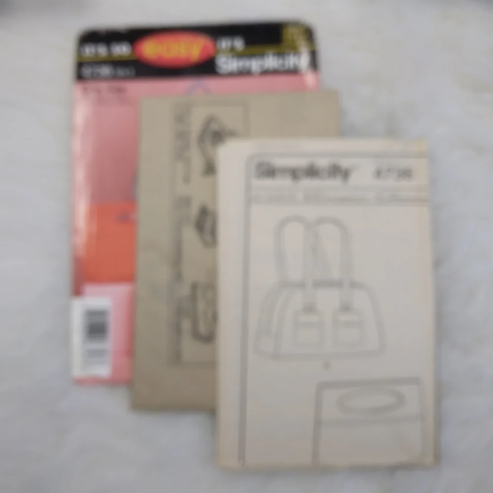 SIMPLICITY 4736 EASY Zipper Bag And Small Stylish Tote.